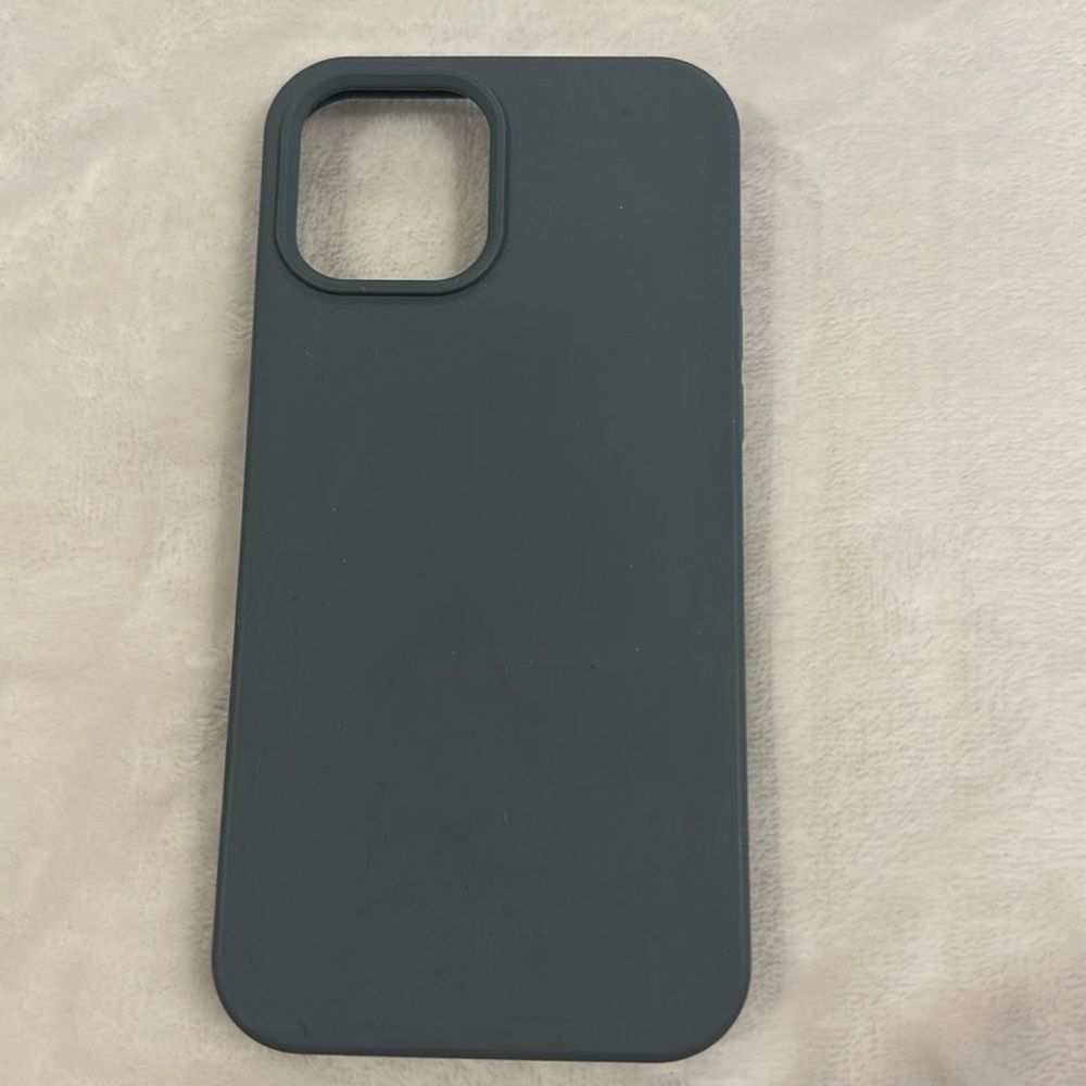 Forest green iPhone 12 pro max silicone phone case